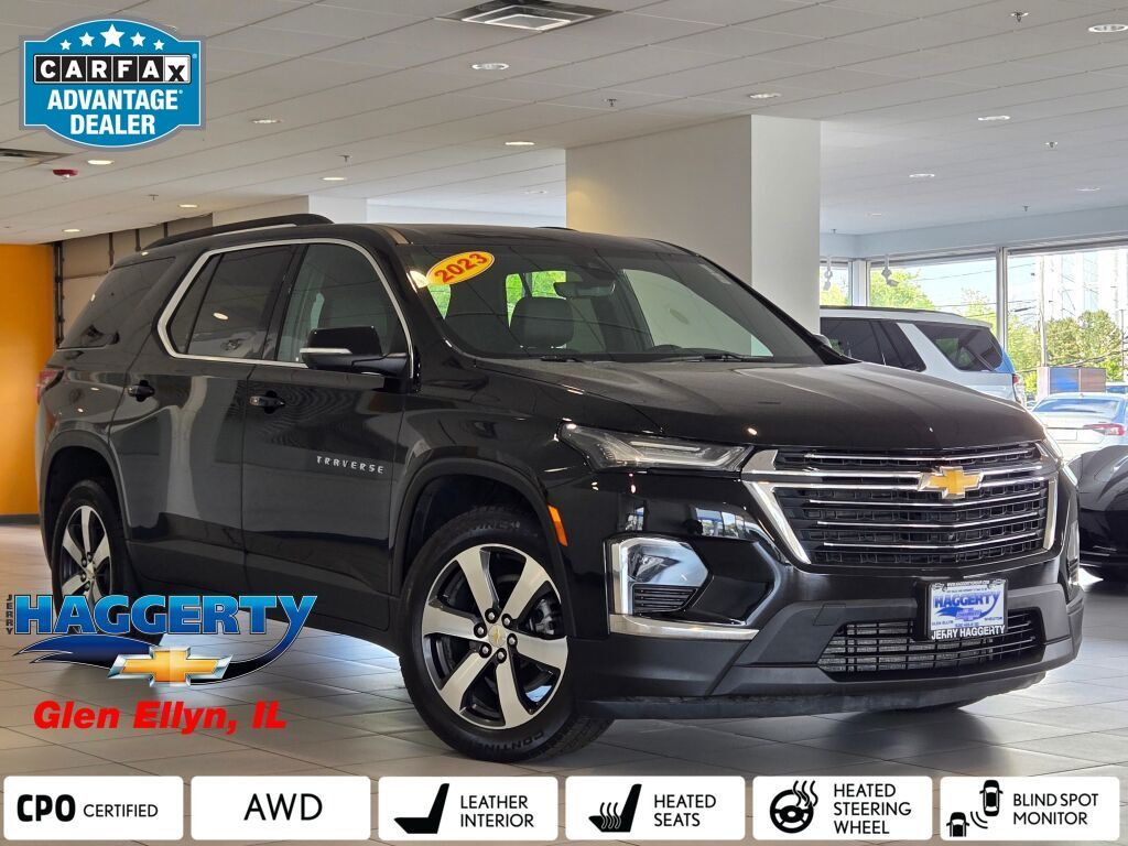 Mosaic Black Metallic 2023 Chevrolet Traverse SUV / Crossover Four-Wheel Drive 9-Speed Automatic