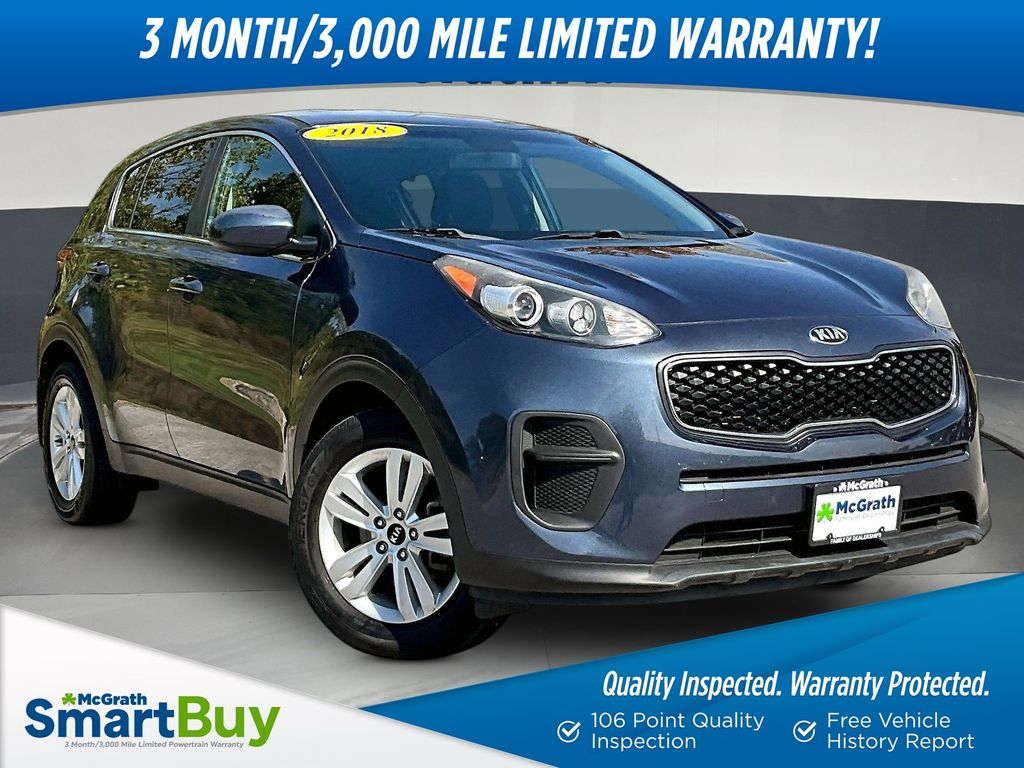 Pacific Blue 2018 Kia Sportage SUV / Crossover Front-Wheel Drive 6-Speed Automatic Overdrive