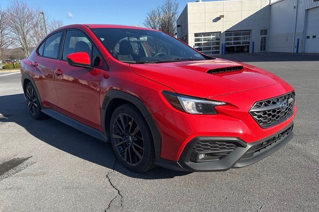 Red 2024 Subaru WRX Premium AWD Sedan All-Wheel Drive 6-Speed Manual