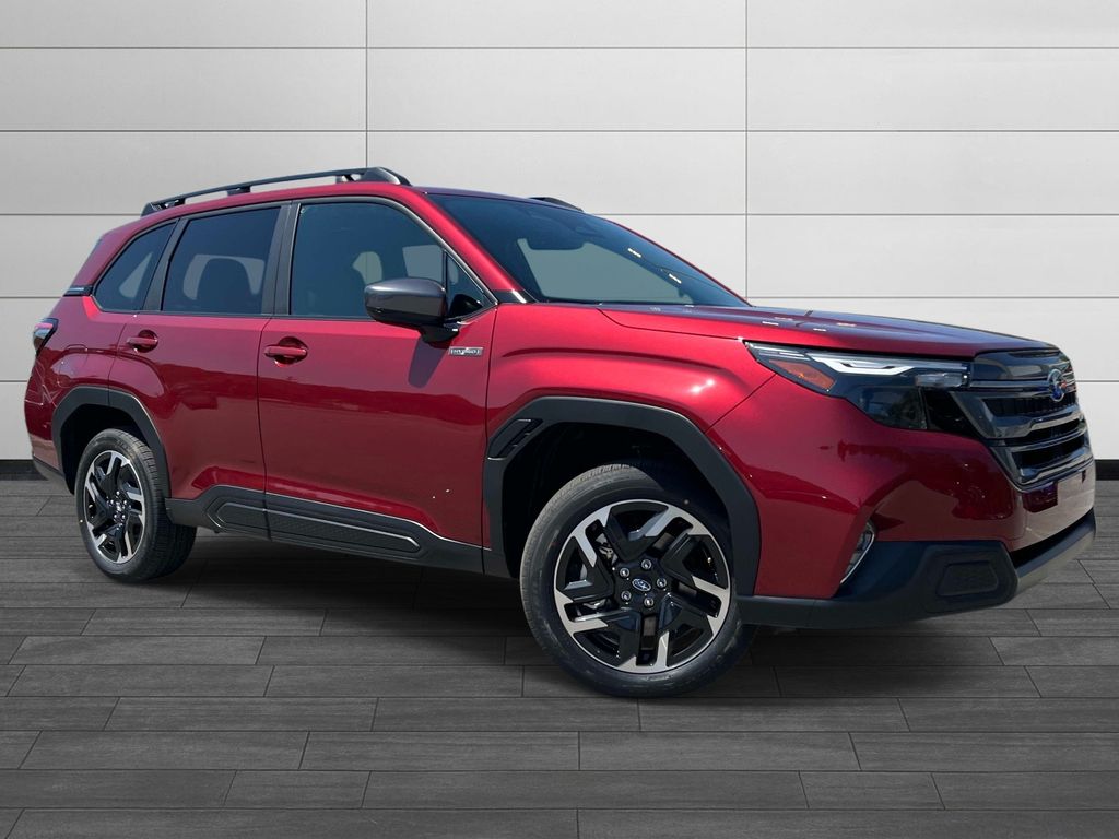Crimson Red 2026 Subaru Forester Hybrid Premium AWD SUV / Crossover All-Wheel Drive Continuously Variable Transmission