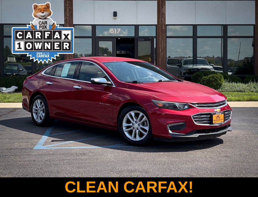 Crystal Red Tintcoat 2016 Chevrolet Malibu Sedan Front-Wheel Drive 6-Speed Automatic