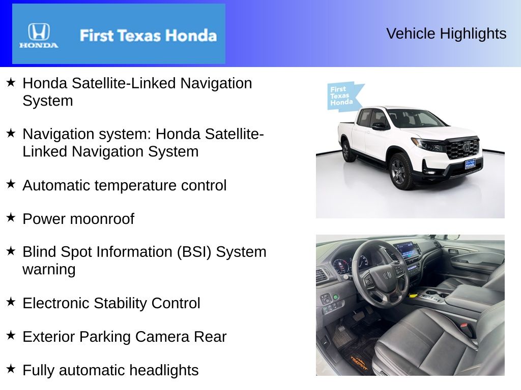 Used Car 2024 Honda Ridgeline  Trailsport For Sale Under $40,000 In Austin, Texas