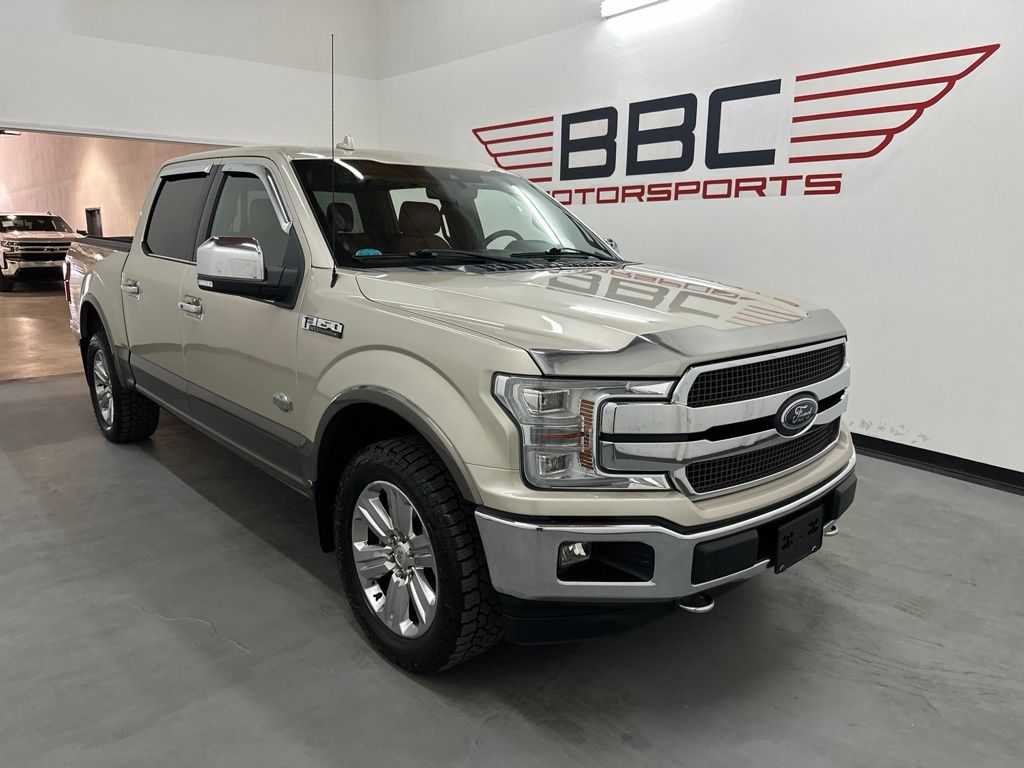 White Gold 2018 Ford F-150 Pickup Truck Four-Wheel Drive Automatic