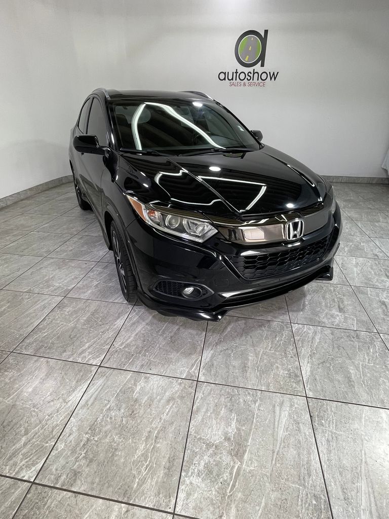Black 2019 Honda HR-V Sport FWD SUV / Crossover Front-Wheel Drive Continuously Variable Transmission