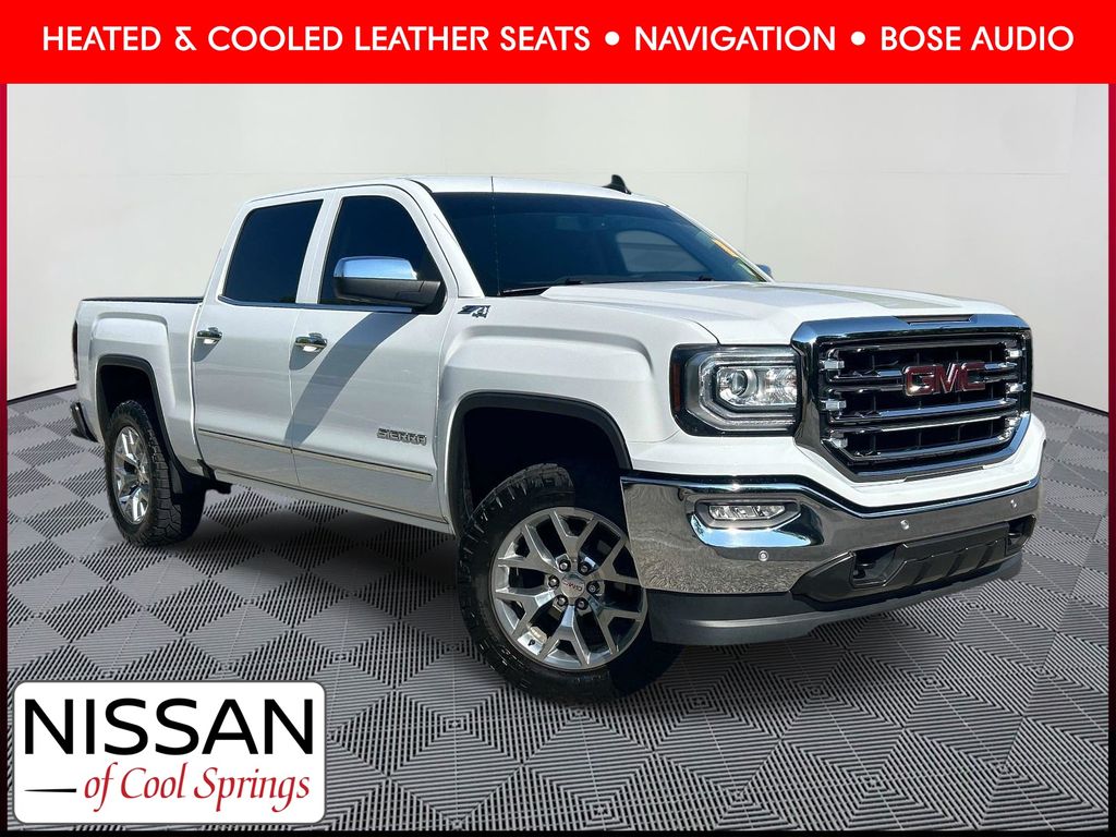 Summit White 2018 GMC Sierra 1500 Pickup Truck Four-Wheel Drive 6-Speed Automatic Overdrive