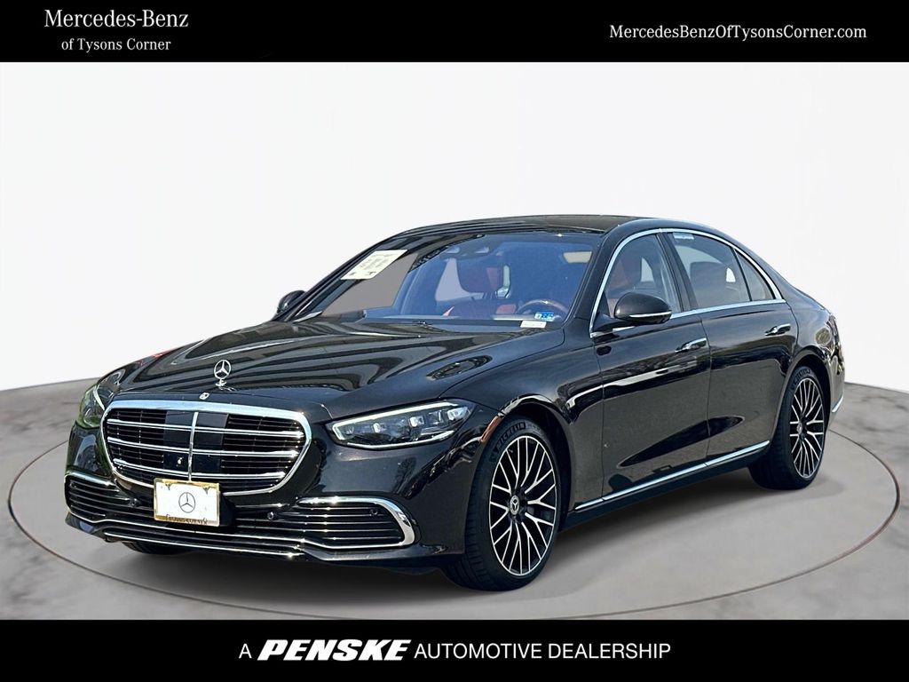 Onyx Black 2021 Mercedes-Benz S-Class S 580 Sedan 4MATIC Sedan All-Wheel Drive 9-Speed Automatic