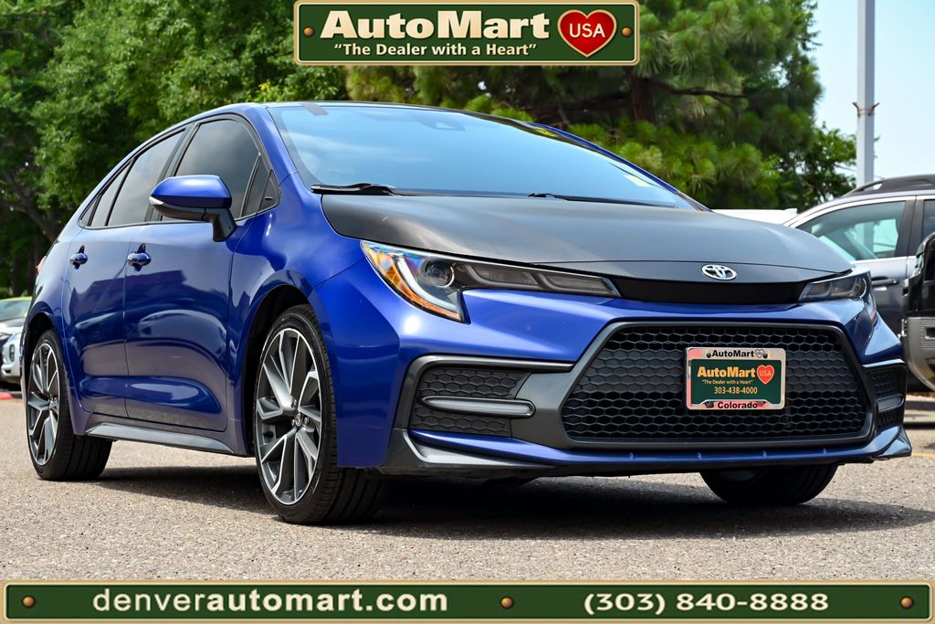 Blue 2022 Toyota Corolla Sedan Front-Wheel Drive Continuously Variable Transmission