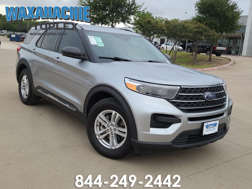Silver Metallic 2023 Ford Explorer SUV / Crossover Rear-Wheel Drive Automatic