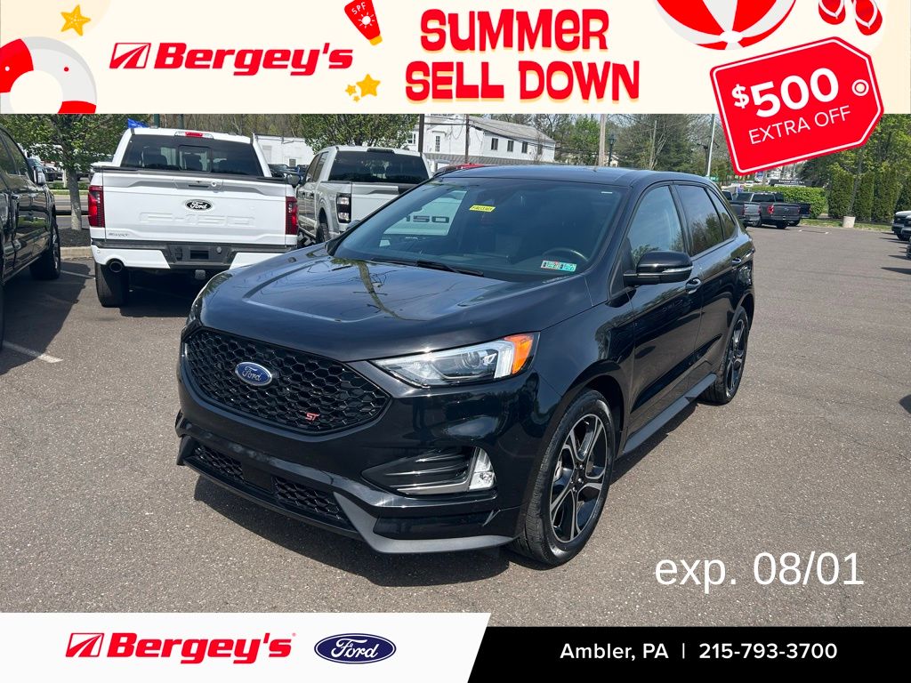 Black Metallic 2022 Ford Edge SUV / Crossover All-Wheel Drive 7-Speed Automatic