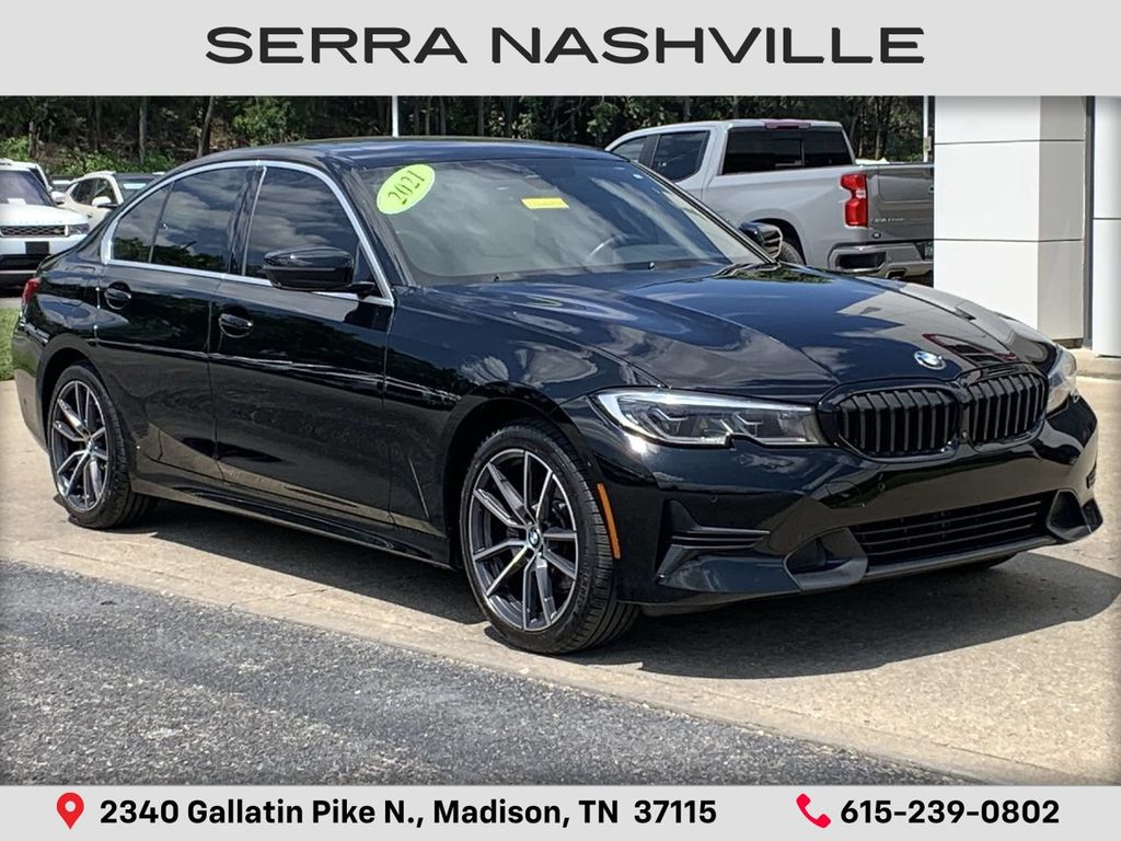 Jet Black 2021 BMW 3 Series Sedan All-Wheel Drive 8-Speed Automatic