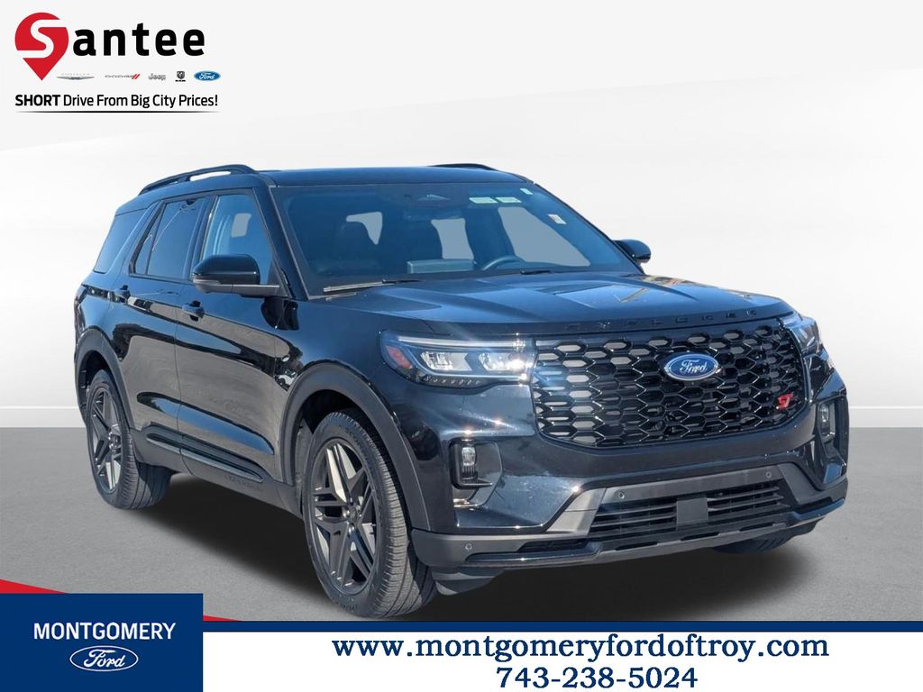 Black Metallic 2025 Ford Explorer ST AWD SUV / Crossover All-Wheel Drive Automatic