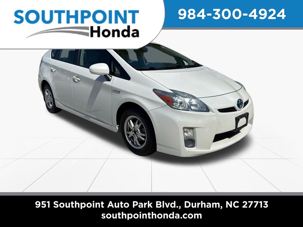 White (Blizzard Pearl) 2010 Toyota Prius Hatchback Front-Wheel Drive Continuously Variable Transmission