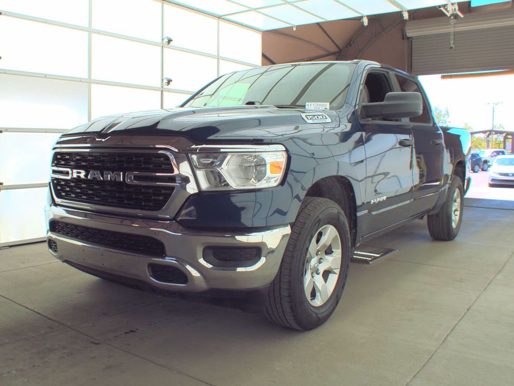 Patriot Blue Pearlcoat 2023 RAM 1500 Pickup Truck Four-Wheel Drive 8-Speed Automatic