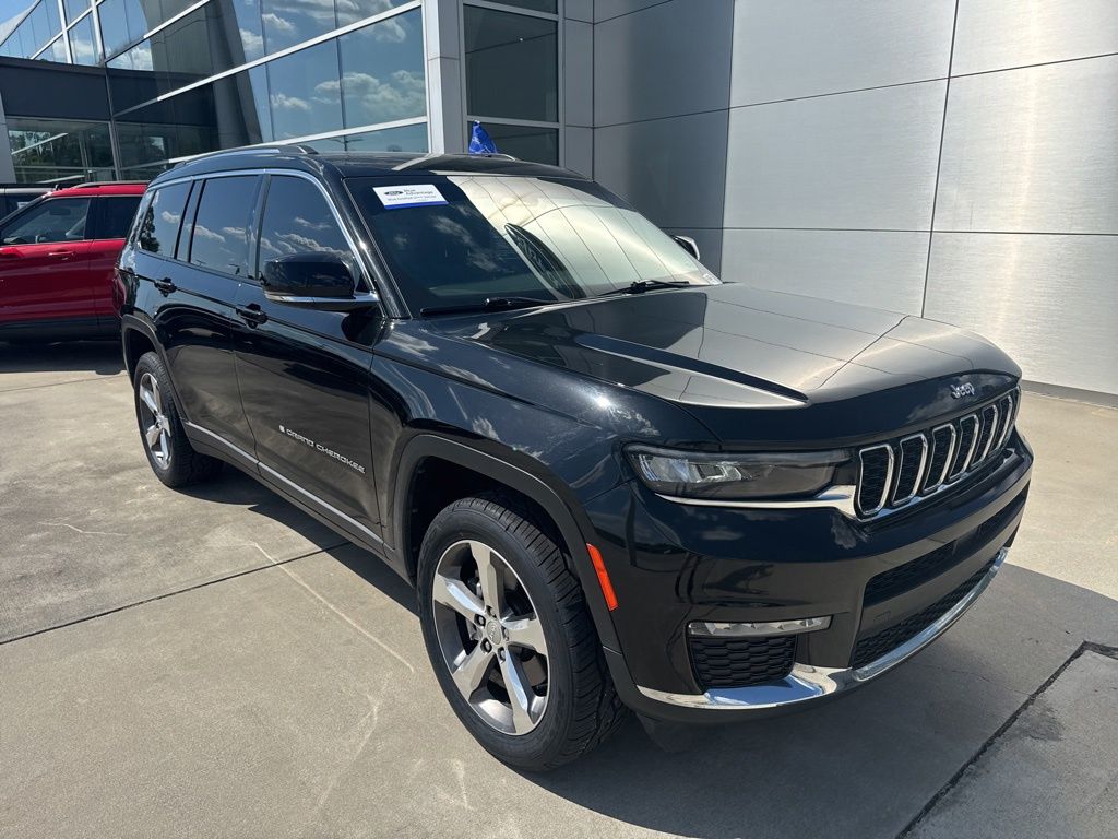 Diamond Black Crystal Pearlcoat 2021 Jeep Grand Cherokee L Limited 4WD SUV / Crossover Four-Wheel Drive 8-Speed Automatic
