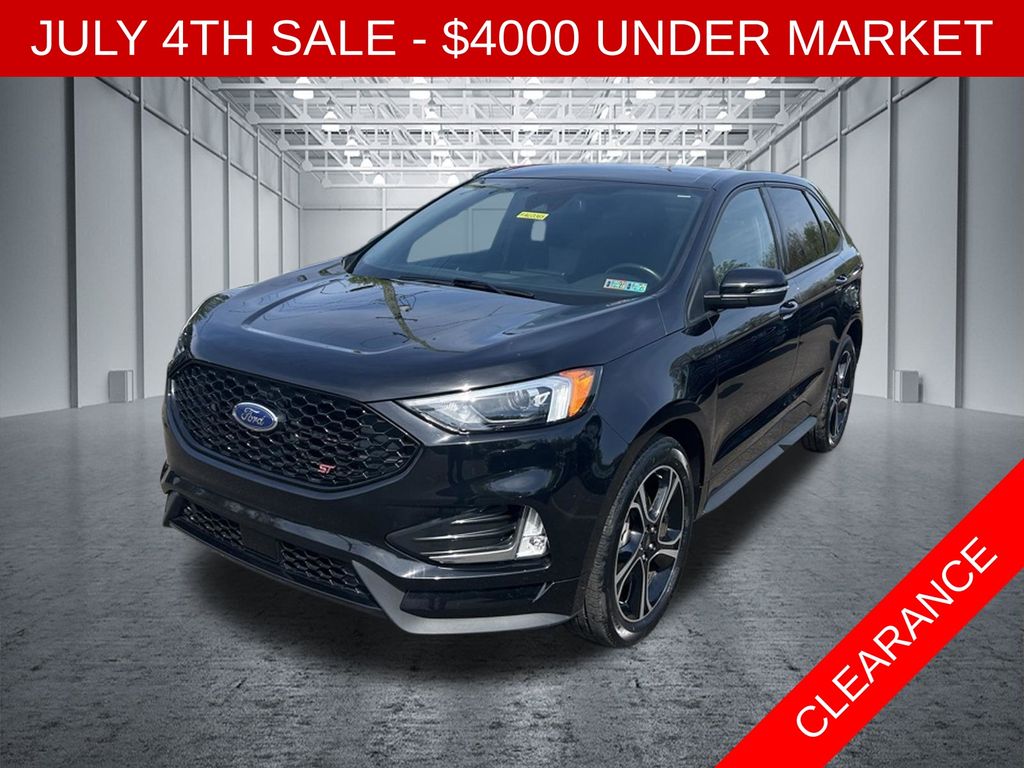 Black Metallic 2022 Ford Edge SUV / Crossover All-Wheel Drive 7-Speed Automatic