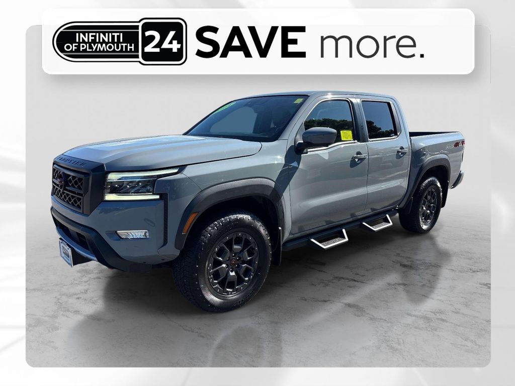 Boulder Gray 2024 Nissan Frontier Pickup Truck Four-Wheel Drive 9-Speed Automatic Overdrive