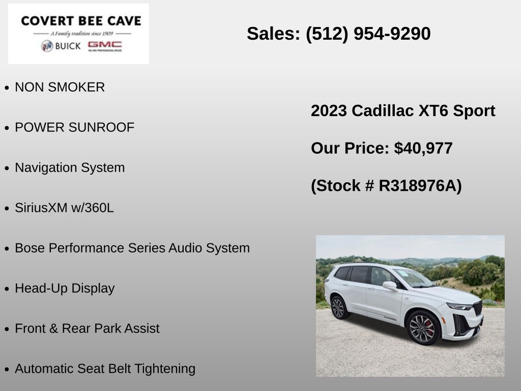Used Car 2023 Cadillac Xt6  Sport For Sale Under $50,000 In Austin, Texas