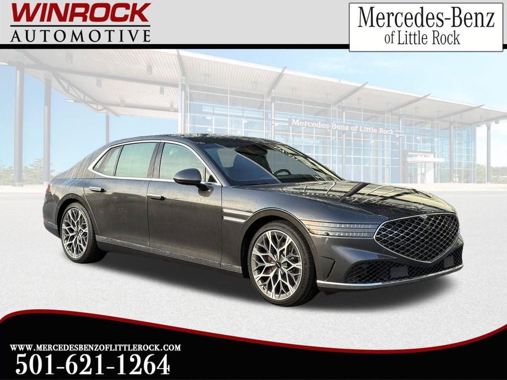 Gray 2024 Genesis G90 3.5T e-Supercharger AWD Sedan All-Wheel Drive 8-Speed Automatic