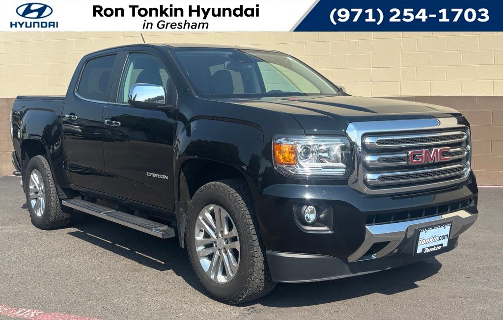 Onyx Black 2017 GMC Canyon Pickup Truck Four-Wheel Drive 6-Speed Automatic