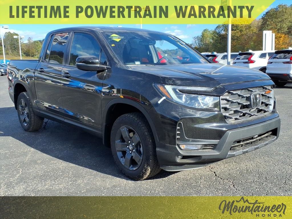 Crystal Black Pearl 2026 Honda Ridgeline TrailSport AWD Pickup Truck All-Wheel Drive 9-Speed Automatic