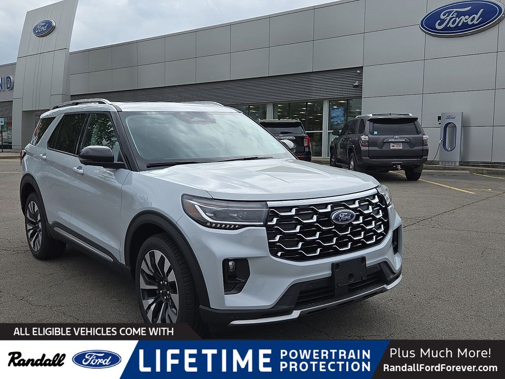 Space White Metallic 2026 Ford Explorer Platinum AWD SUV / Crossover All-Wheel Drive Automatic