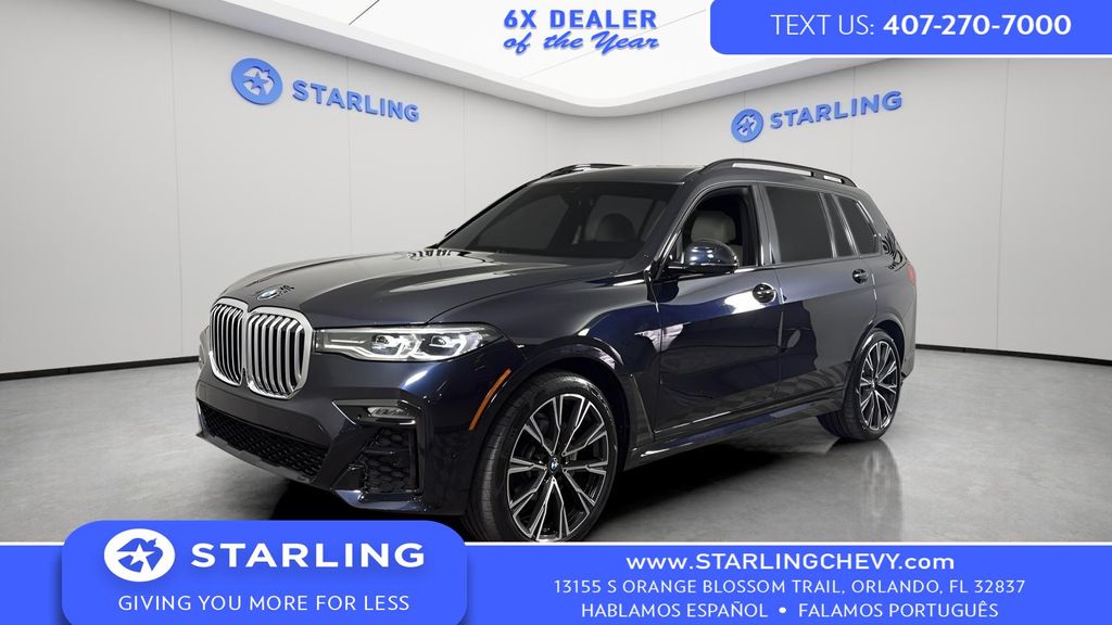 Carbon Black Metallic 2021 BMW X7 xDrive40i AWD SUV / Crossover All-Wheel Drive 8-Speed Automatic