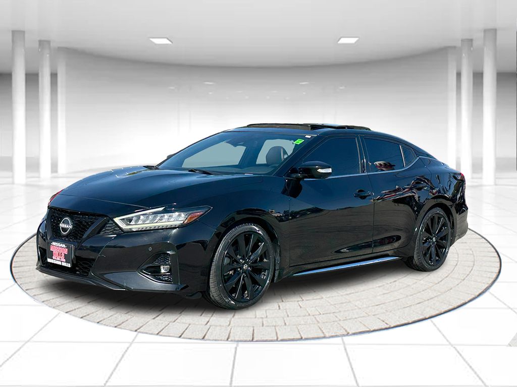 Super Black 2023 Nissan Maxima Sedan Front-Wheel Drive Continuously Variable Transmission