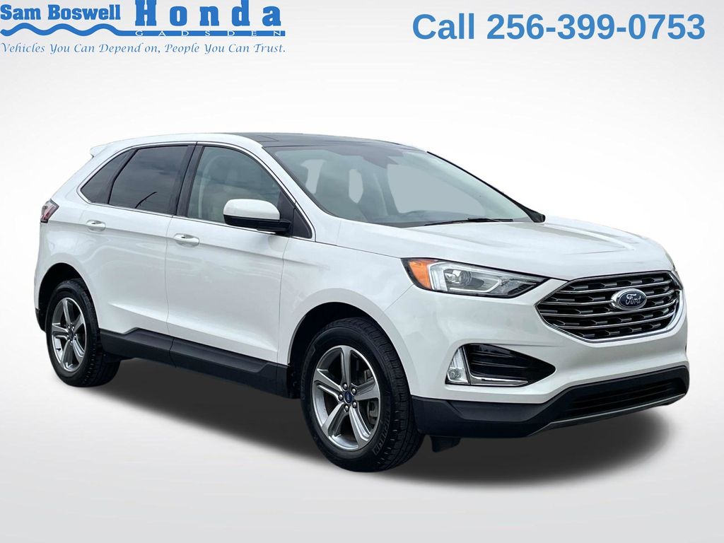 White Metallic 2021 Ford Edge SEL AWD SUV / Crossover All-Wheel Drive 8-Speed Automatic