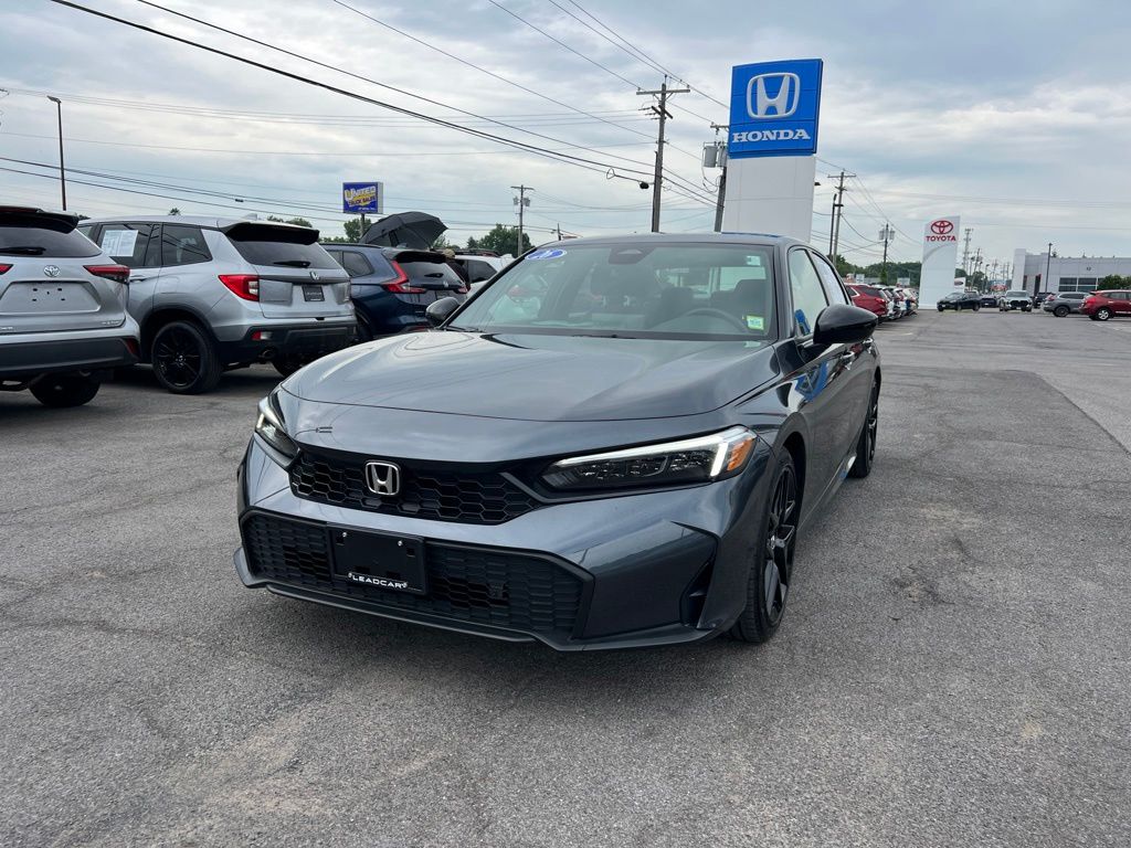 Meteorite Gray Metallic 2026 Honda Civic Sedan Front-Wheel Drive Continuously Variable Transmission