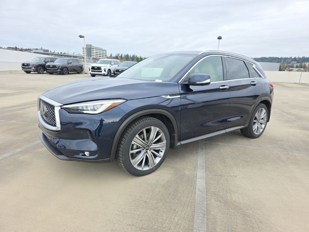 Hermosa Blue 2022 INFINITI QX50 Sensory AWD SUV / Crossover All-Wheel Drive Continuously Variable Transmission