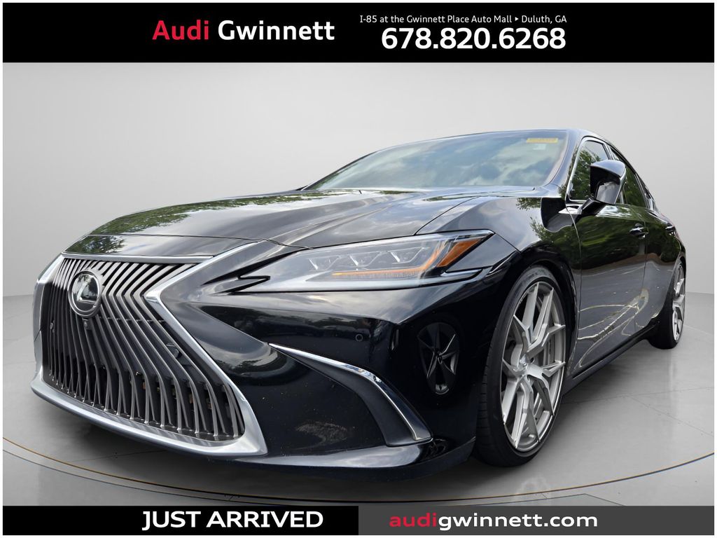Black (Obsidian) 2020 Lexus ES Sedan Front-Wheel Drive 8-Speed Automatic