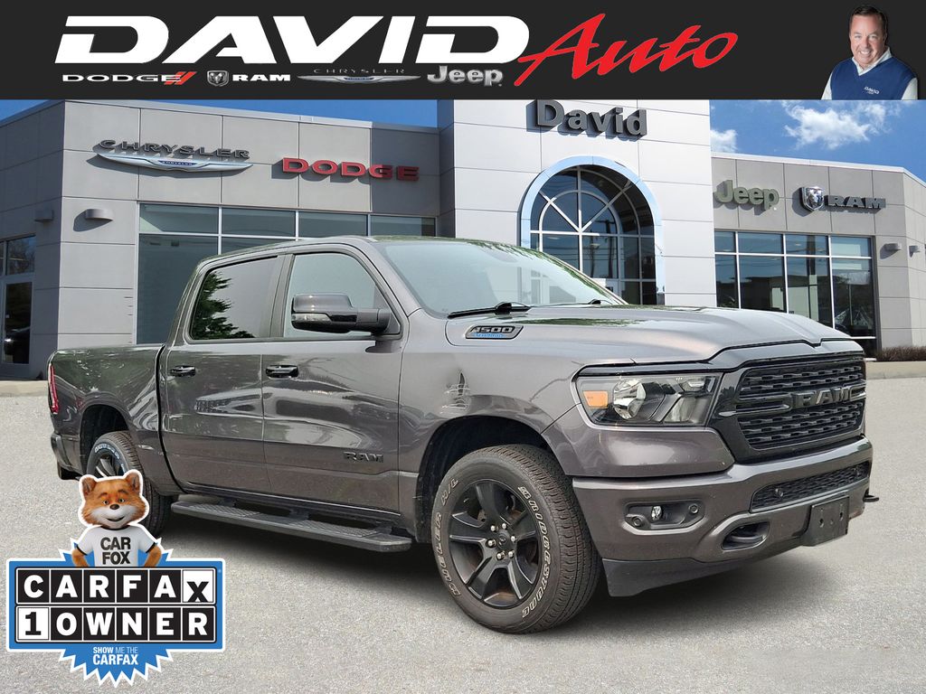 Gray (Granite Crystal Metallic Clearcoat) 2024 RAM 1500 Pickup Truck Four-Wheel Drive 8-Speed Automatic