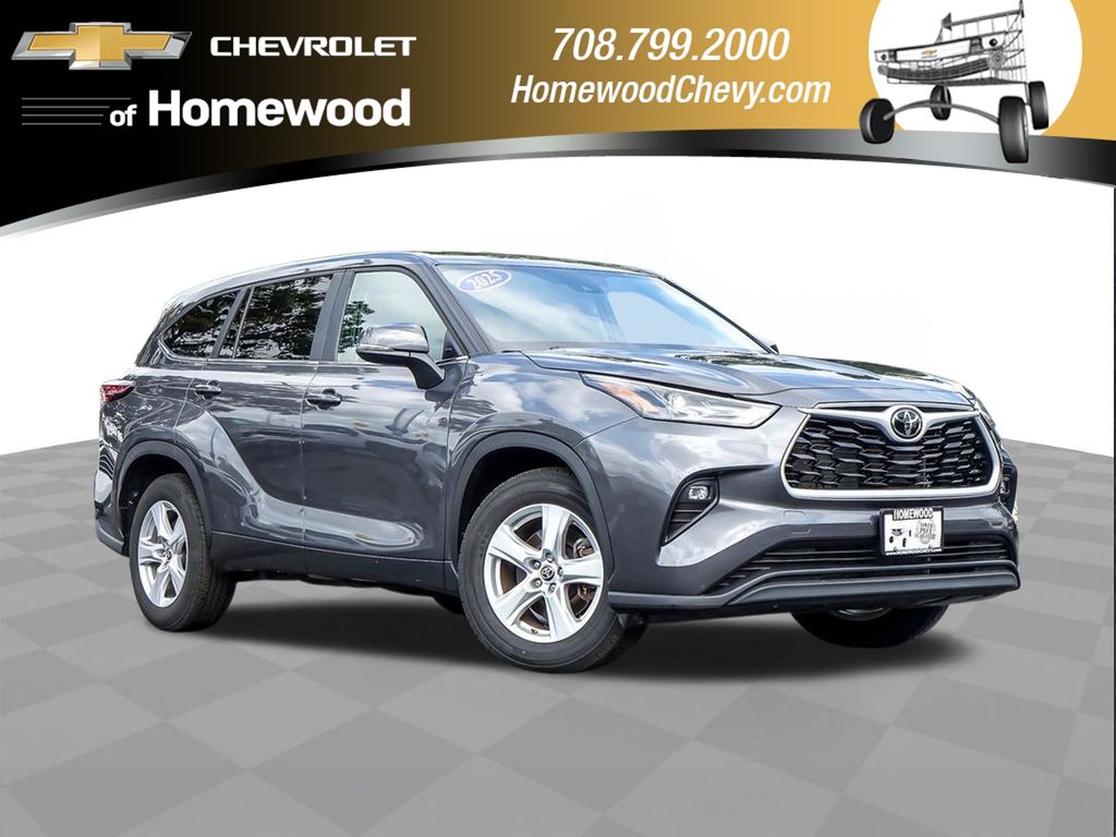 Magnetic Gray Metallic 2025 Toyota Highlander SUV / Crossover Front-Wheel Drive 8-Speed Automatic