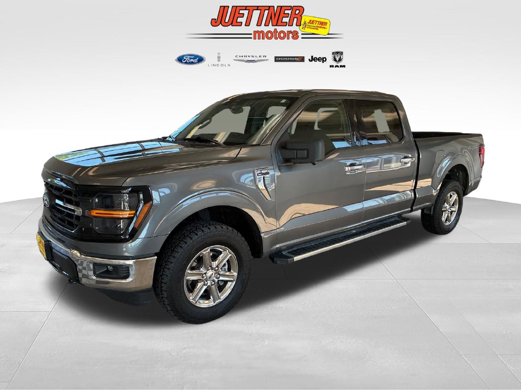 Gray 2024 Ford F-150 Pickup Truck Four-Wheel Drive Automatic
