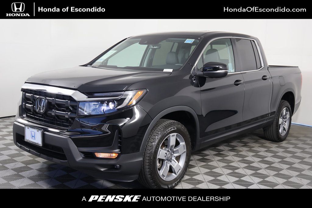 Black 2026 Honda Ridgeline RTL AWD Pickup Truck All-Wheel Drive 9-Speed Automatic