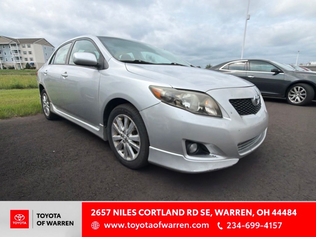 Classic Silver Metallic 2009 Toyota Corolla Sedan Front-Wheel Drive 4-Speed Automatic