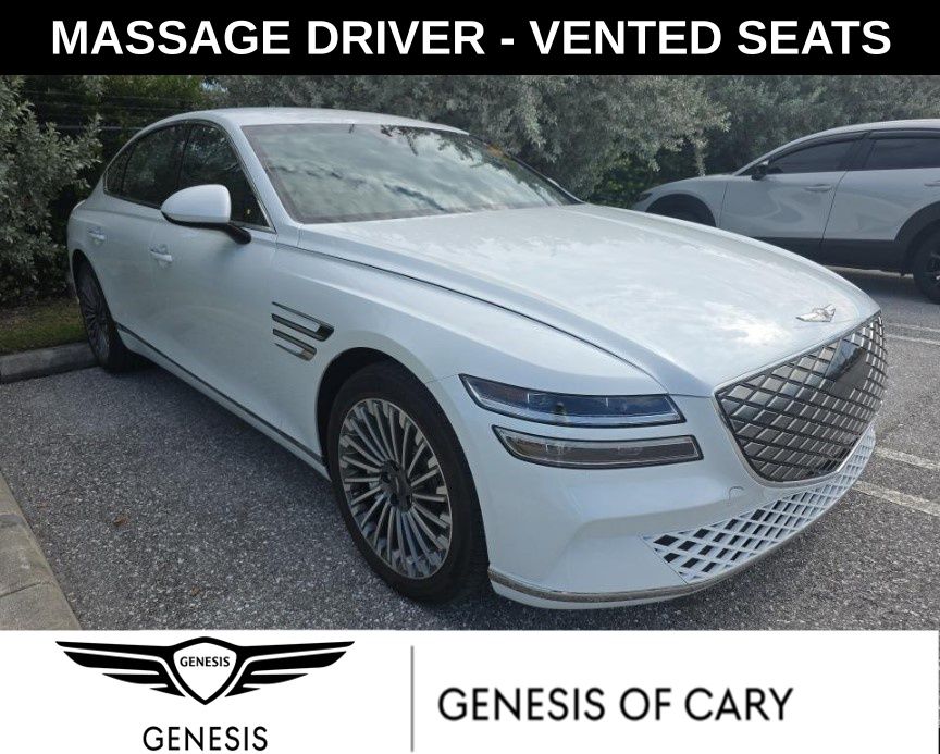 Uyuni White 2024 Genesis G80 Sedan All-Wheel Drive 1-Speed Automatic