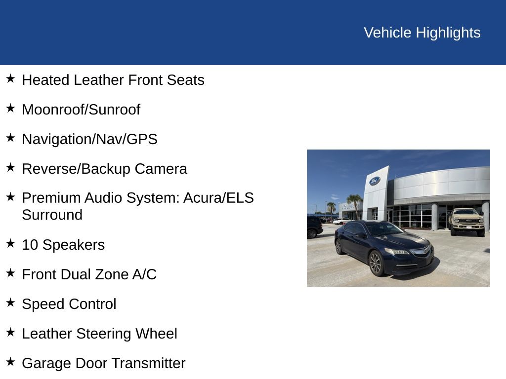 2015 Acura TLX V6 Tech