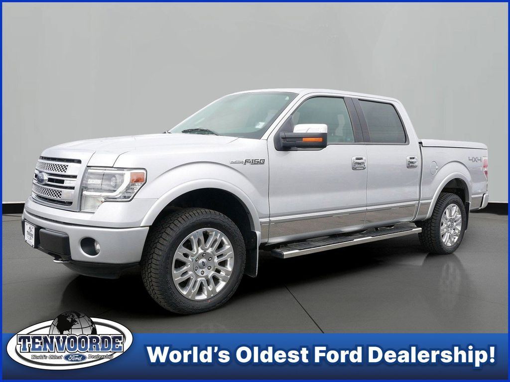Ingot Silver 2014 Ford F-150 Platinum SuperCrew 4WD Pickup Truck Four-Wheel Drive 6-Speed Automatic