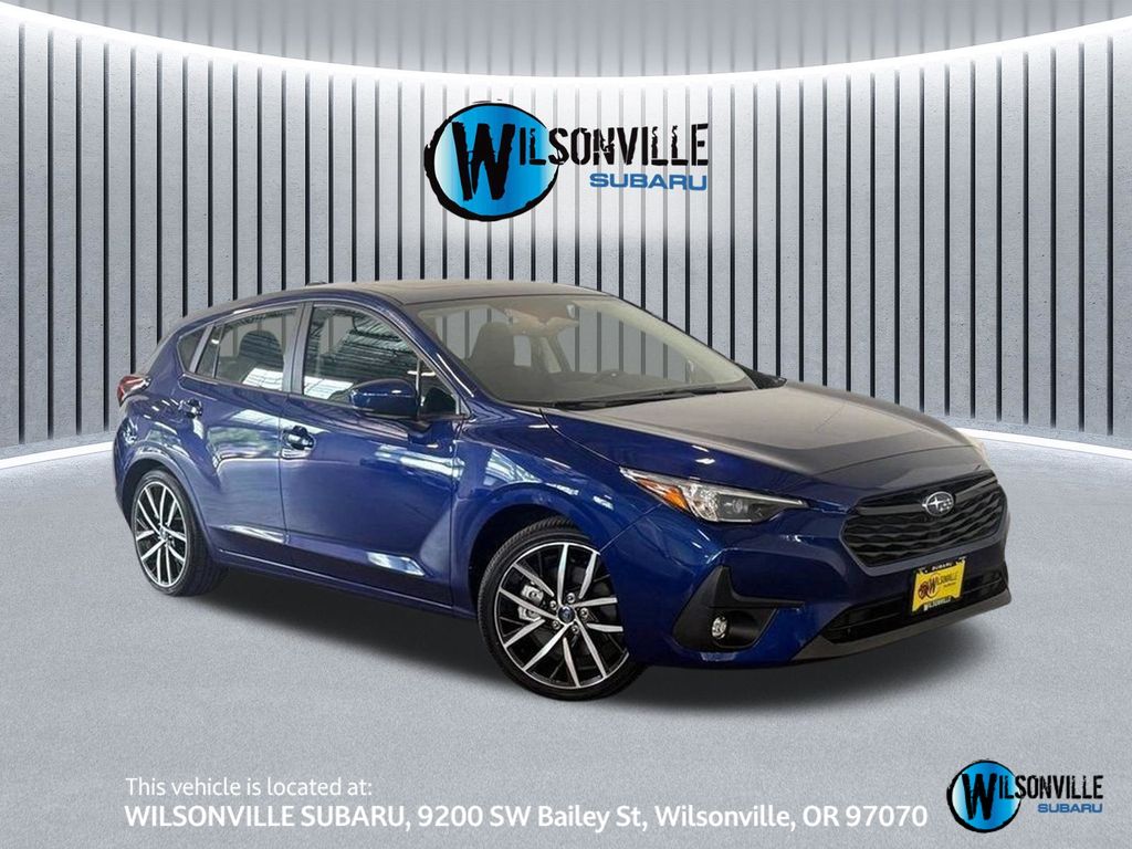 Sapphire Blue Pearl 2025 Subaru Impreza Wagon All-Wheel Drive Continuously Variable Transmission