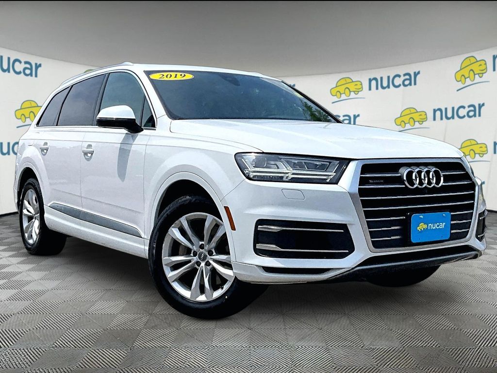 Carrara White 2019 Audi Q7 SUV / Crossover All-Wheel Drive 8-Speed Automatic