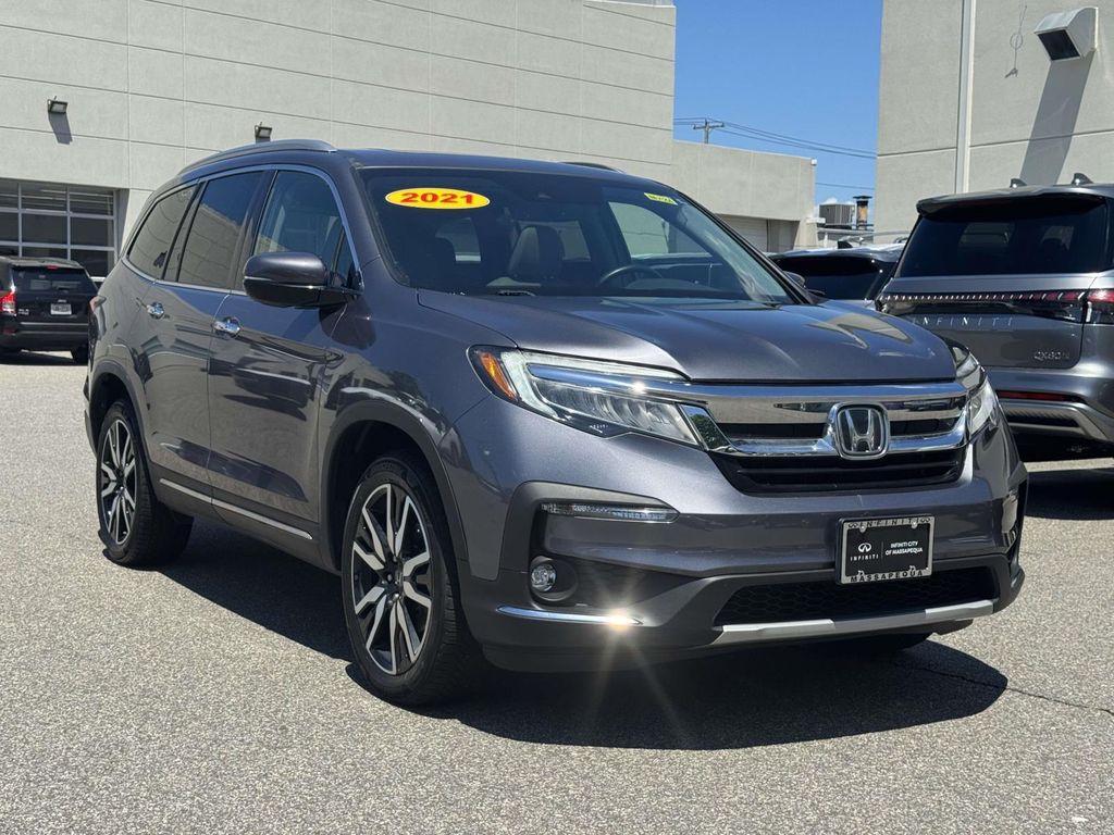 Lunar Silver Metallic 2021 Honda Pilot SUV / Crossover All-Wheel Drive 9-Speed Automatic