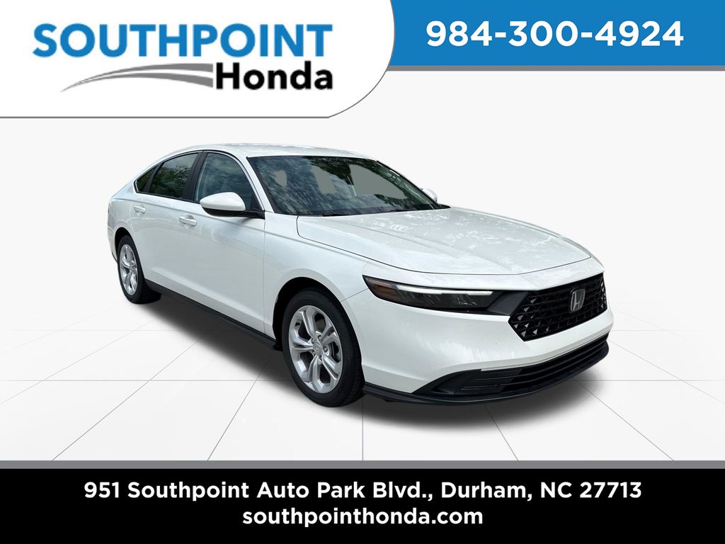 Platinum White Pearl 2026 Honda Accord Sedan Front-Wheel Drive Continuously Variable Transmission