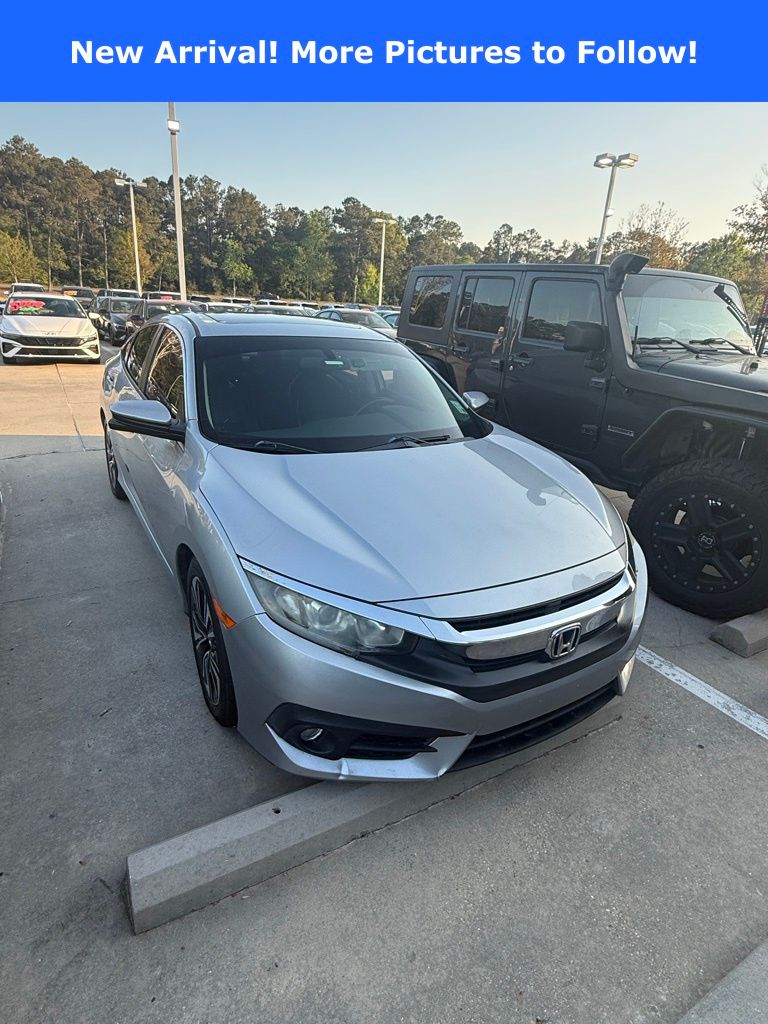 Lunar Silver Metallic 2016 Honda Civic EX-L Sedan Front-Wheel Drive Continuously Variable Transmission