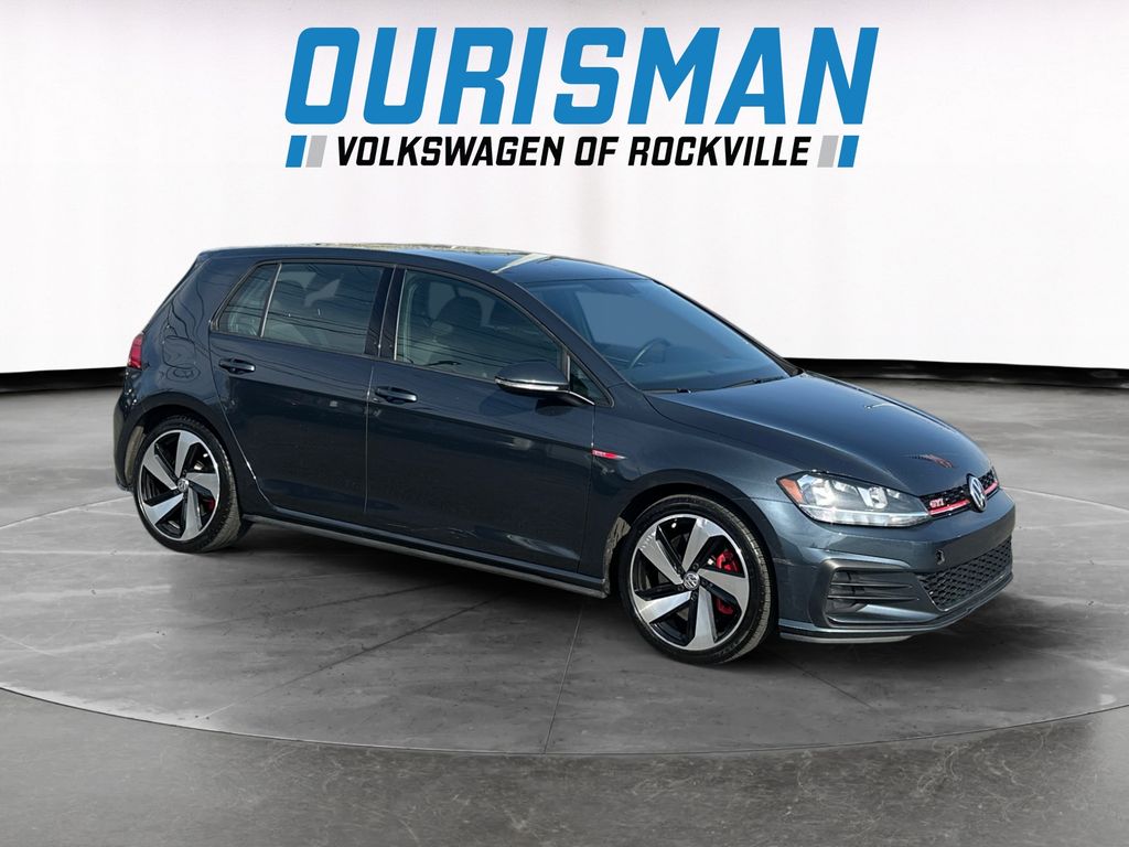 Blue Metallic 2020 Volkswagen Golf GTI 2.0T S 4-Door FWD Hatchback Front-Wheel Drive 7-Speed Dual Clutch