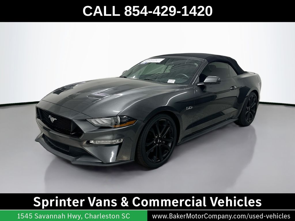 Gray (Magnetic) 2019 Ford Mustang Convertible Rear-Wheel Drive Automatic