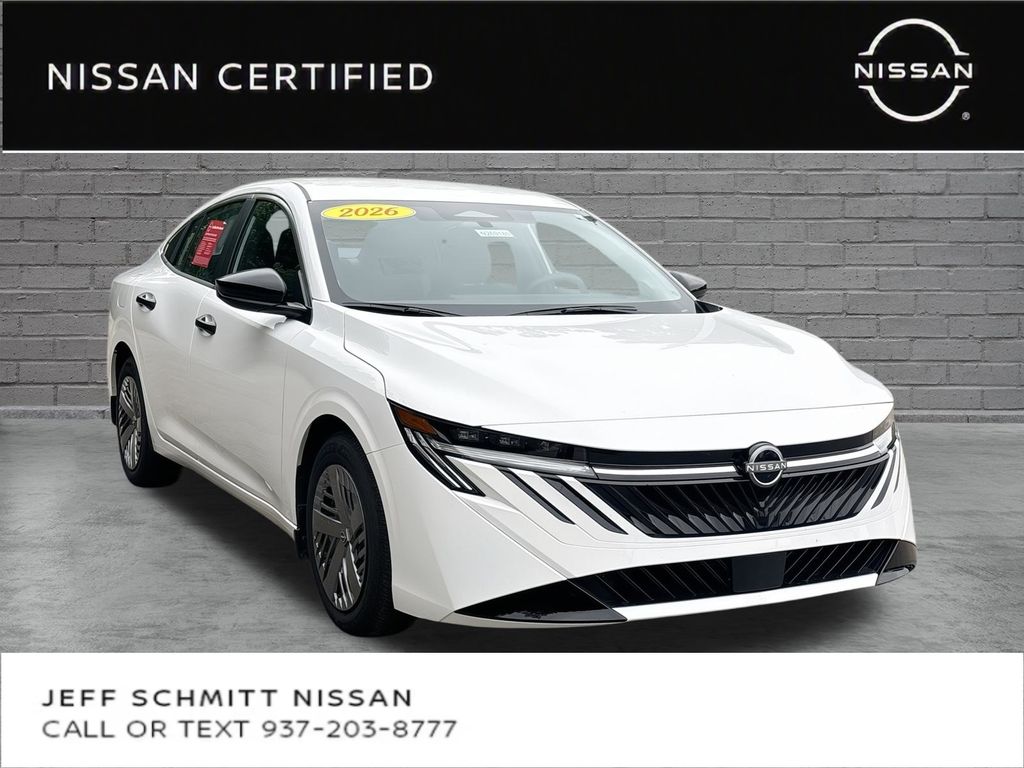 White (Fresh Powder) 2026 Nissan Sentra Sedan Front-Wheel Drive Continuously Variable Transmission