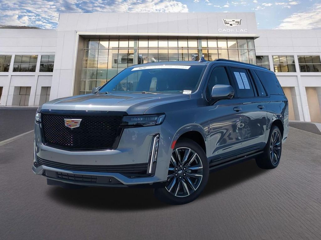Gray (Satin Steel Metallic) 2022 Cadillac Escalade ESV SUV / Crossover Four-Wheel Drive