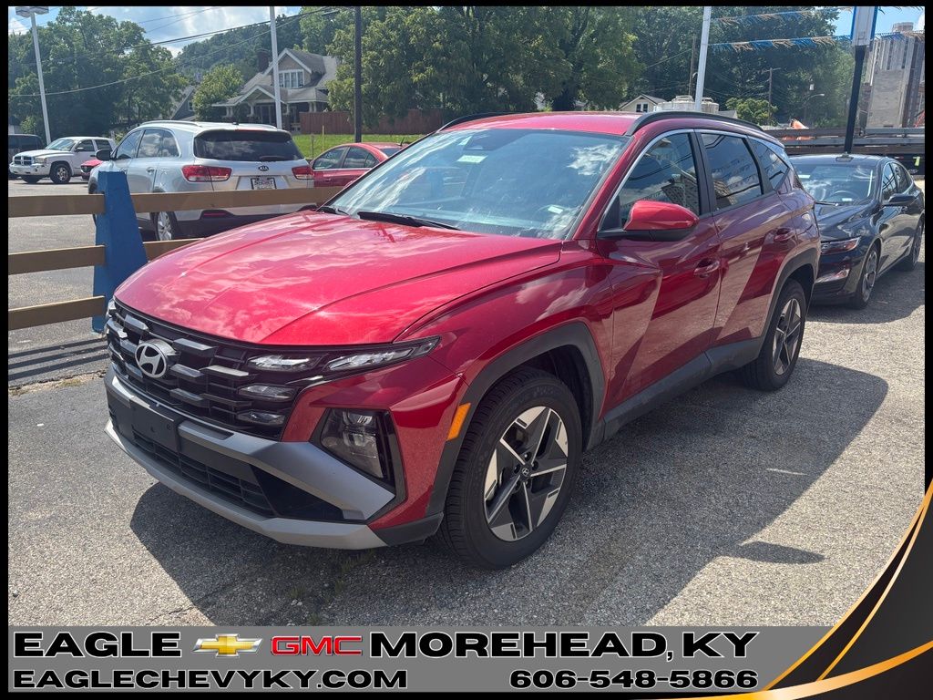 Ultimate Red 2025 Hyundai Tucson SUV / Crossover All-Wheel Drive 8-Speed Automatic