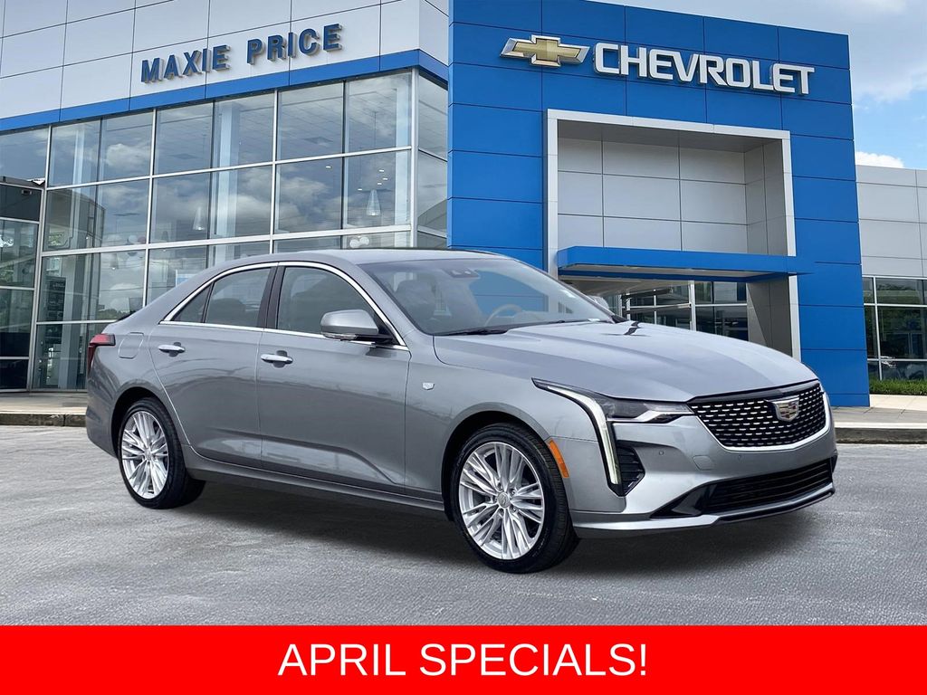 Argent Silver Metallic 2023 Cadillac CT4 Premium Luxury AWD Sedan All-Wheel Drive 8-Speed Automatic